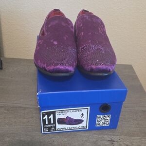 Tayno Men's Purple Fashion Loafers
